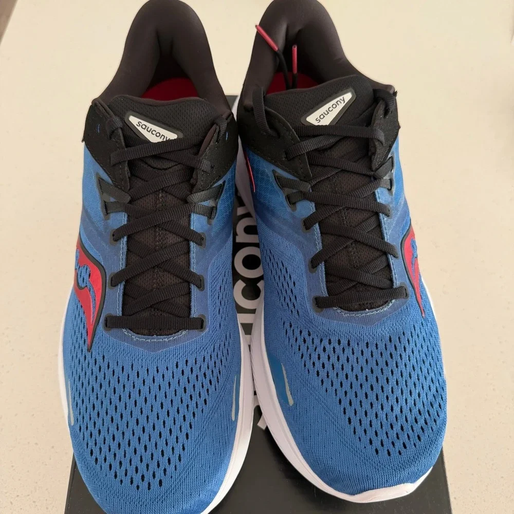 Saucony Ride 16 Mens Running Shoes Size‎ 13 Hydro Black Blue S20830-16